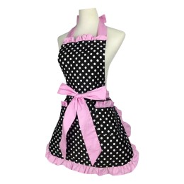 SKAP076 manufacturing pink lace one-piece retro apron custom lace pocket bow retro apron retro apron manufacturer beauty salon baking nail art SKAP076 manufacturing pink lace one-piece retro apron custom lace pocket bow retro apron retro apron manufacturer beauty salon baking nail art